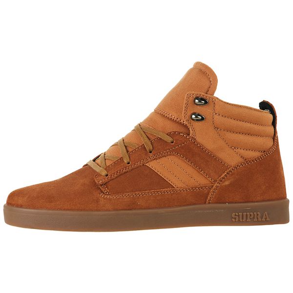 Supra Bandit Mid Skate Shoes Mens - Brown | UK 32S5U40
